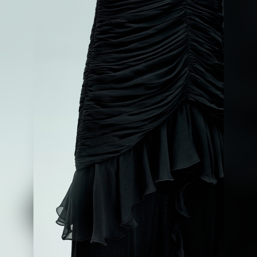 MANGO Exclusive Maxi Silk Dress - Picture 3 of 6